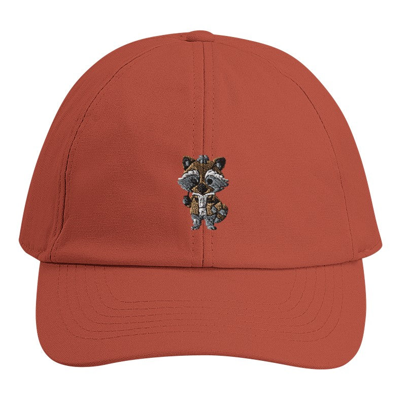 🦝🌸 Bio-Cap mit Frühlings-Waschbär