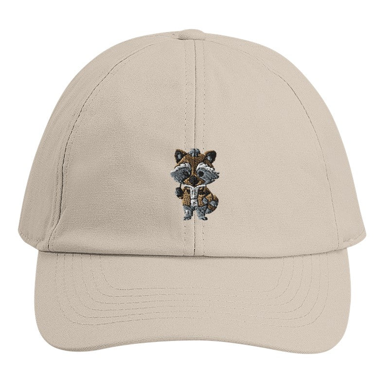 🦝🌸 Bio-Cap mit Frühlings-Waschbär