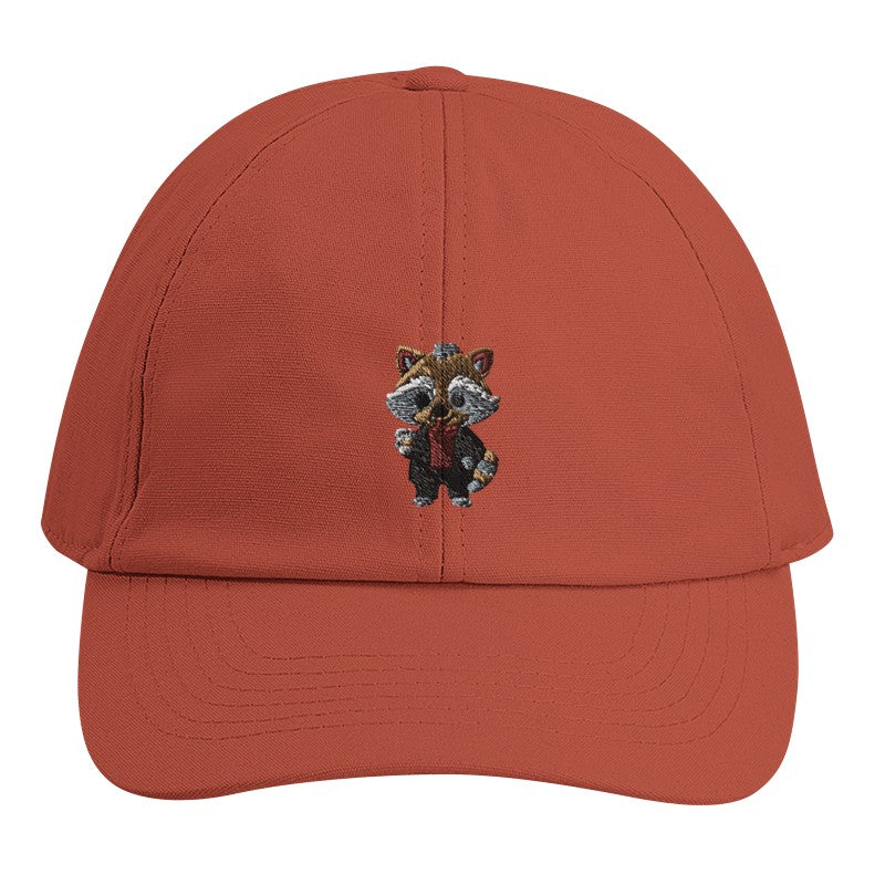 🖤🧢 Bio-Cap mit Stilvollem Waschbär
